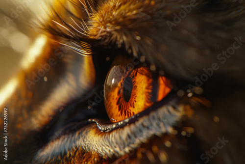 Extreme close up of animals eye