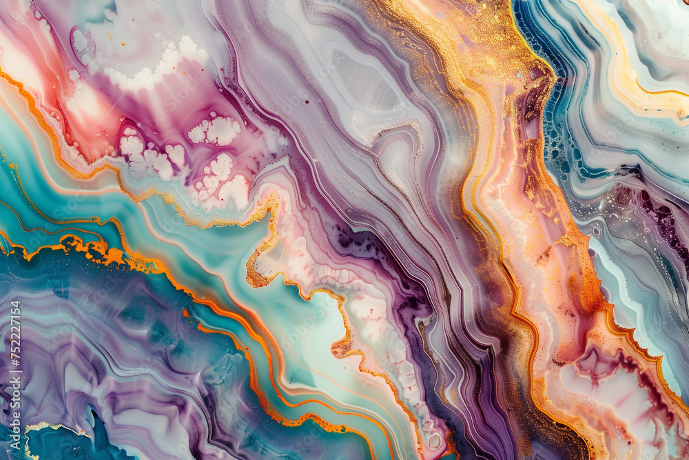 colorful marble surface texture background illustration. Created with Generative AI