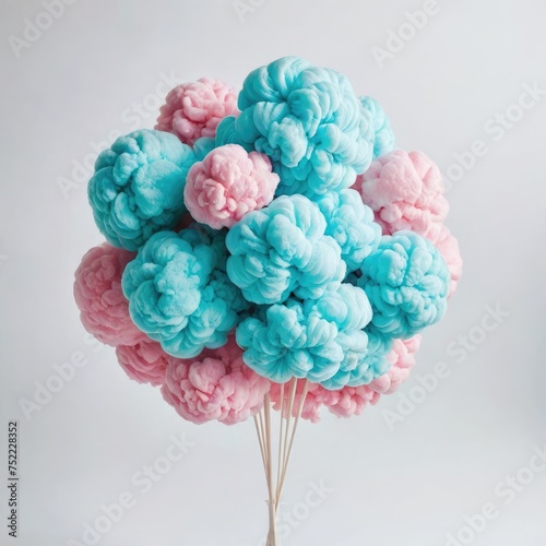 cotton candy on white 