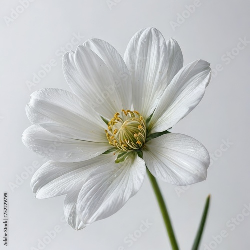 dahlia flower on white 