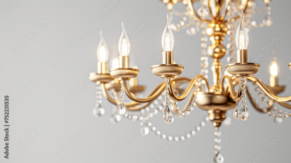 modern chandelier on white background modern chandelier on white background