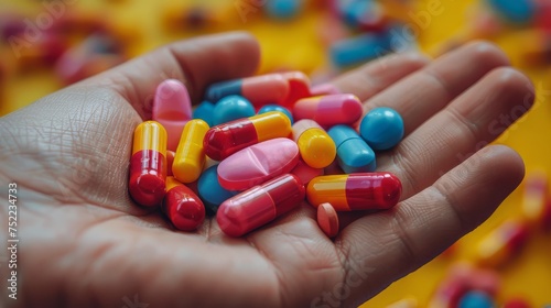 Person Holding Bunch of Pills