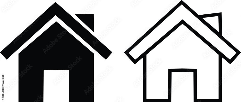 Home icons set. House symbol real estate objects and houses black flat and line vector collection isolated on transparent background. Investment, Residential Building, City, Apartment, web and app. Home icons set. House symbol real estate objects and houses black flat and line vector collection isolated on transparent background. Investment, Residential Building, City, Apartment, web and app.