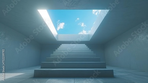 stairs rose to the ceiling leading to chaos upwards