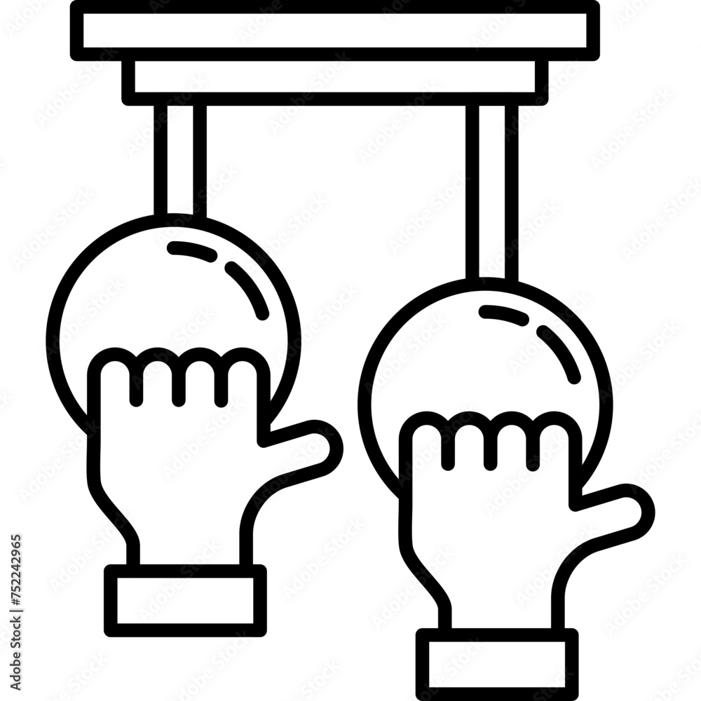 Gymnastics Rings Icon Gymnastics Rings Icon