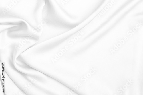 Abstract waving white fabric texture background, white fabric pattern background