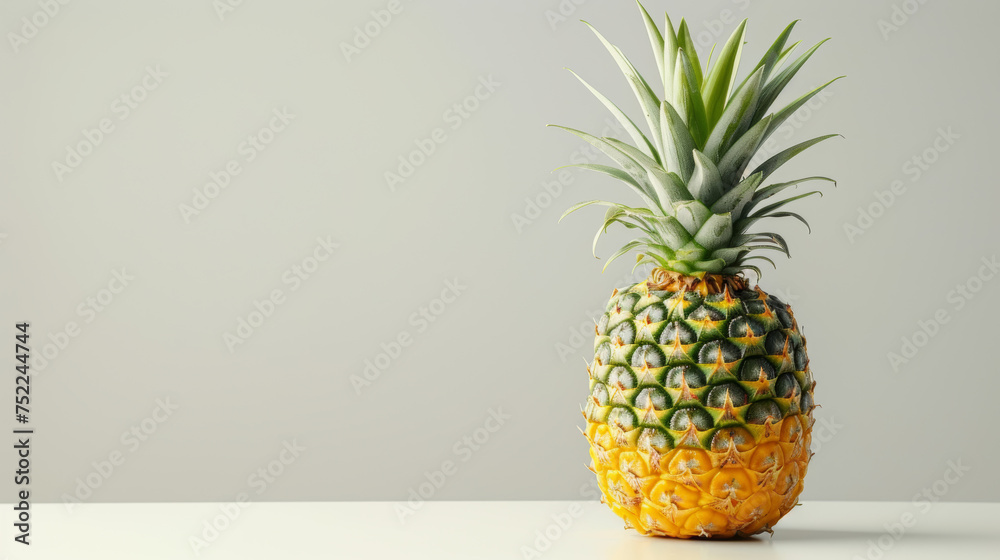 pineapple on white background pineapple on white background
