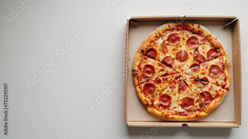 pizza box on white background