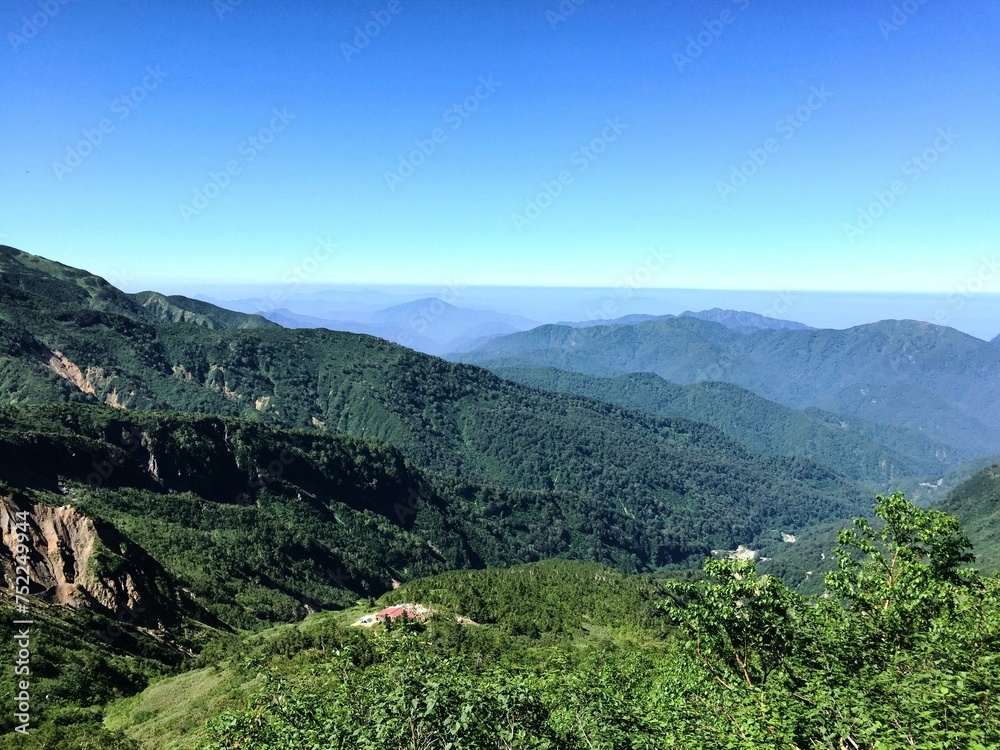 Fototapeta premium 白山登山の景色