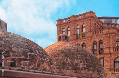 Thermal Sulfur Bath brick Domes in Tbilisi Georgia