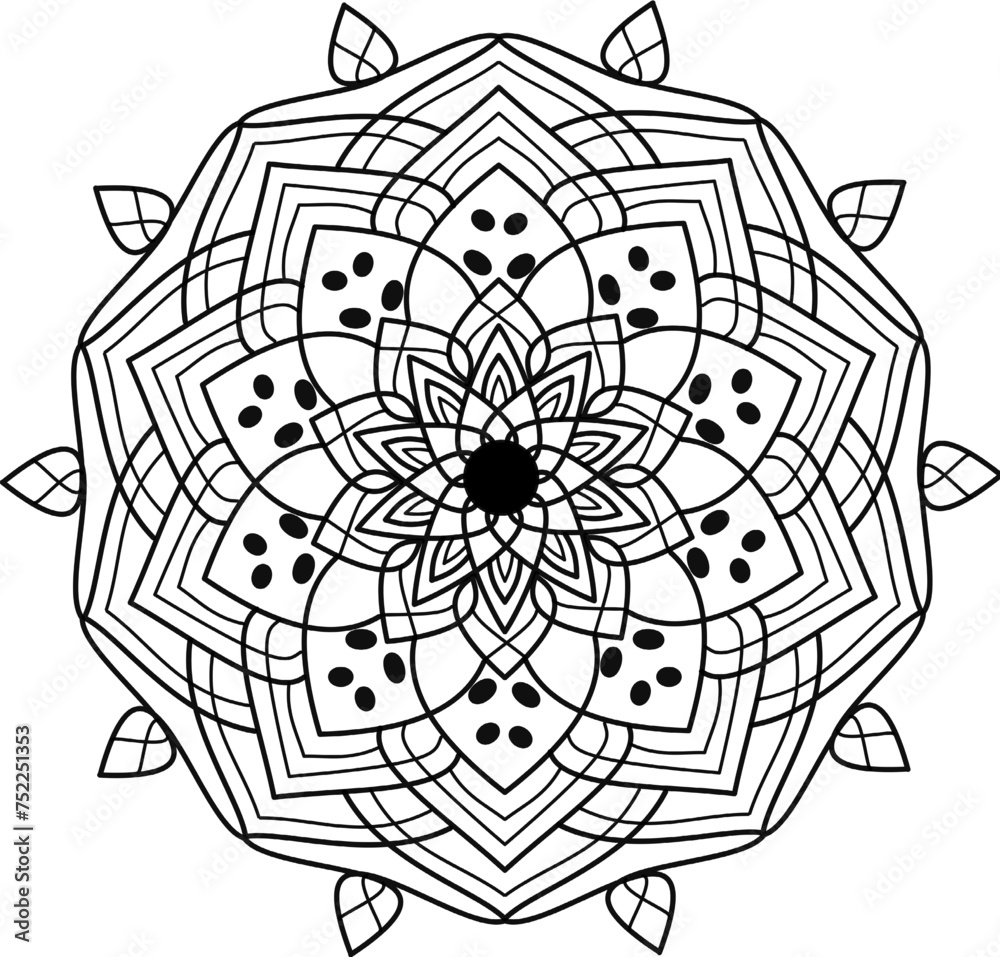 Black and white mandala. Mandala art.fabric wallpaper, fabric pattern,seamless pattern ,ethnic pattern ,ethnicdesign ,fashion design ,
Ethnic geometric design,Ethnic pattern in tribal, 
