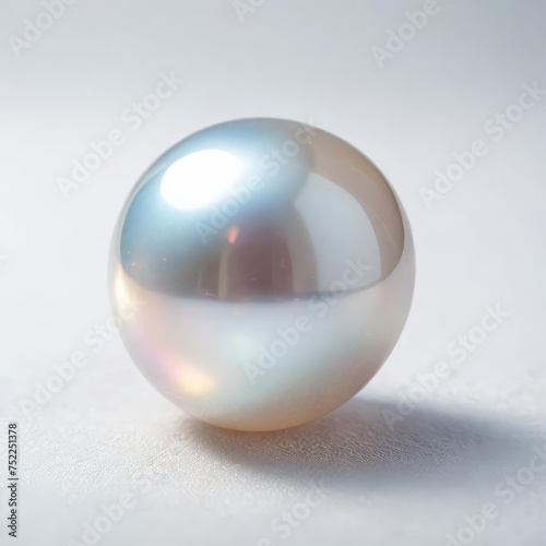 glass sphere on white background