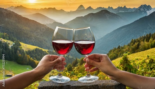 wine in the mountains photo