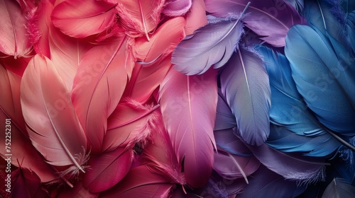 Vibrant Assortment of Colorful Feathers