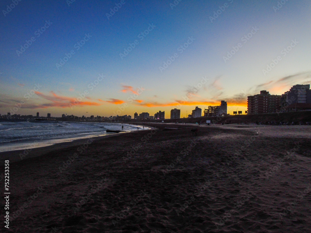 sunset at the beach