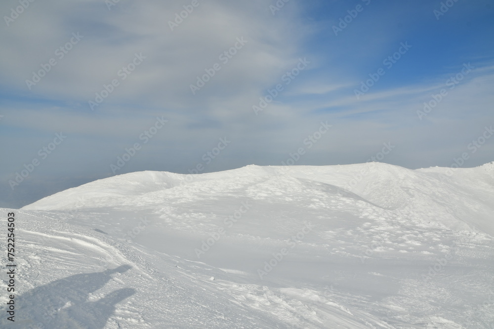 Mt Yotei Vulcano Crater in Winter Hokkaido Japan Ski Touring