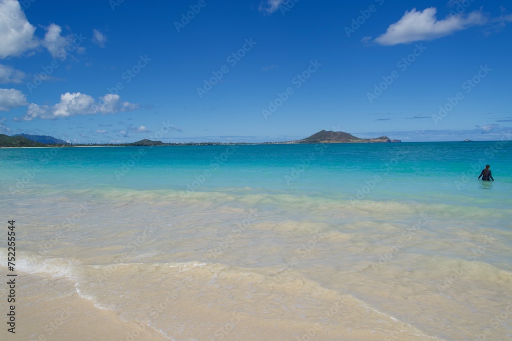 Beautiful ocean view of Kailua Beach, Hawaii Beautiful ocean view of Kailua Beach, Hawaii