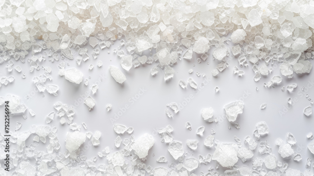 Fototapeta premium salt on white background