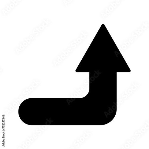 Turn Up Vector Icon