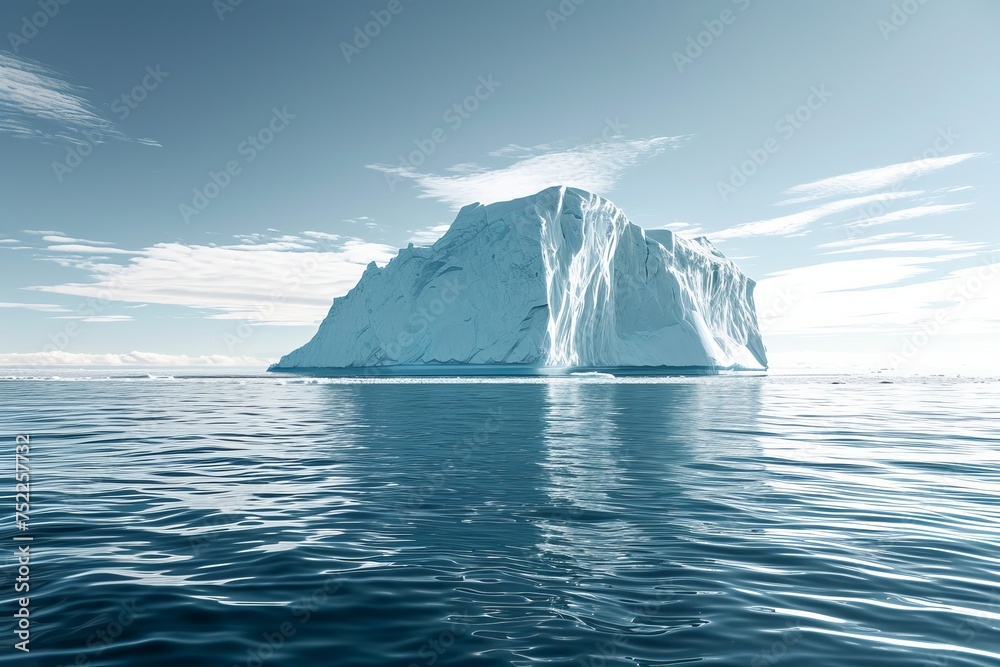 Iceberg underwater