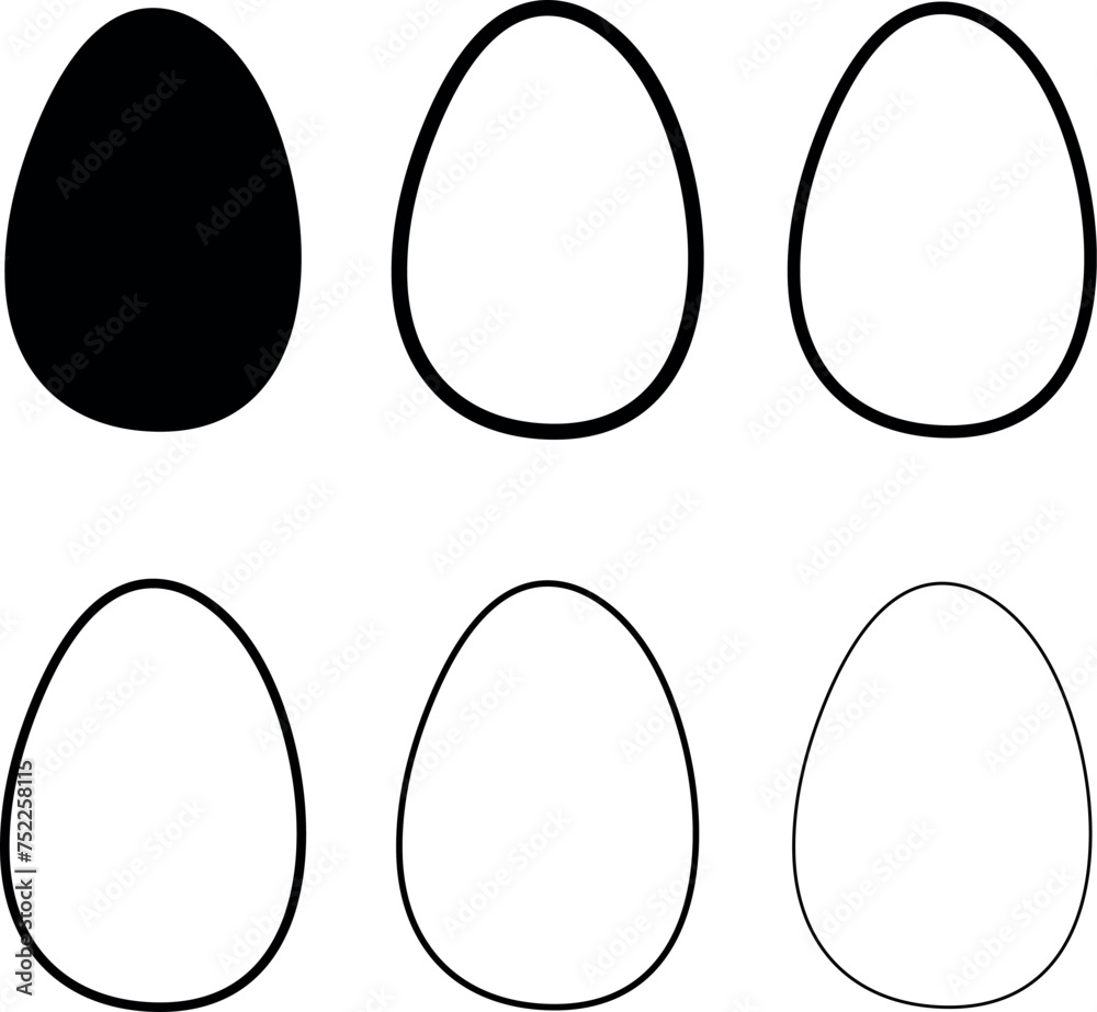 Easter Egg Icon Black Line. Painted Eggs Illustration. Happy Easter Hunt Symbol. Holiday Logo. April Spring Sign. Easter Egg Icon Black Line. Painted Eggs Illustration. Happy Easter Hunt Symbol. Holiday Logo. April Spring Sign.