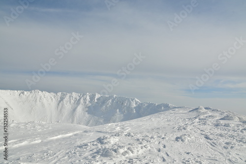 Mt Yotei Vulcano Crater in Winter Hokkaido Japan Ski Touring photo