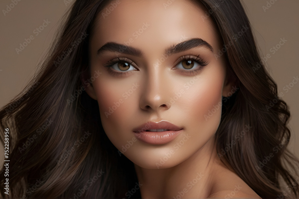Capturing Elegance of a Brunette Woman Capturing Elegance of a Brunette Woman
