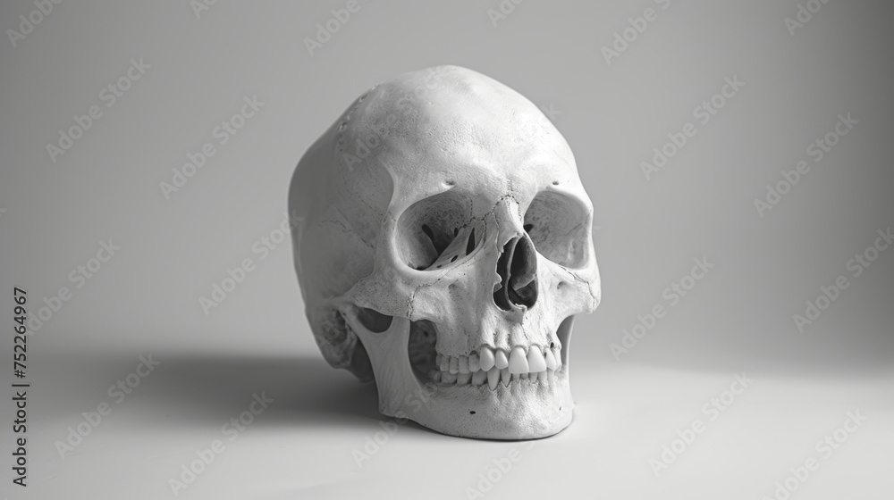 skull on white background skull on white background