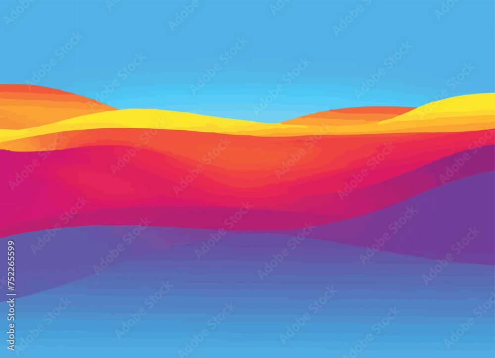 vector illustration abstract background with rainbow  