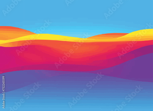 vector illustration abstract background with rainbow 