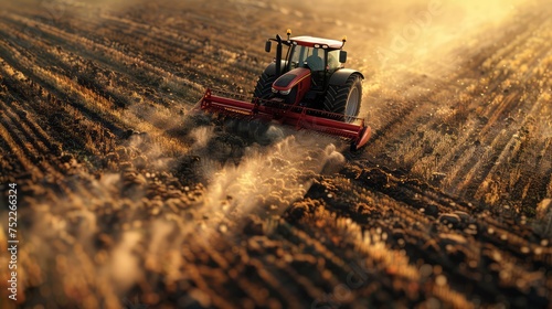 Precision Pilots Navigating Fields with Digital Tractor Precision © Chom