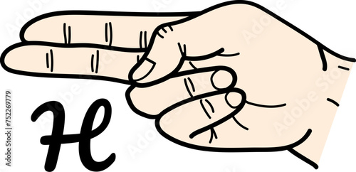 수화 알파벳 손 손가락 gestures
