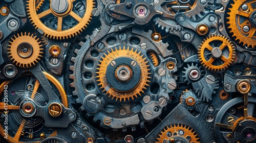 Close-Up View of Clock Face