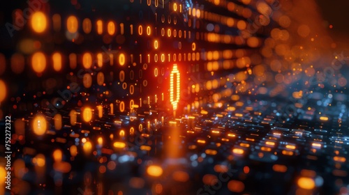 Blurry Image of a Computer Keyboard