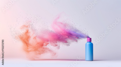 spray on white background