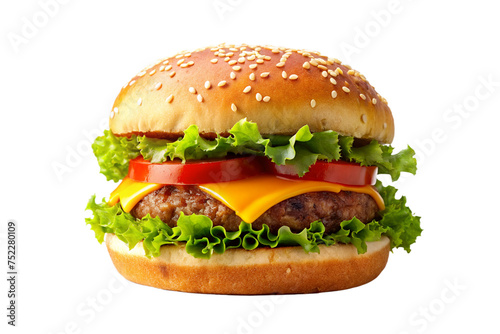 cheeseburger on a transparent background