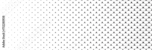 Blended  black line triangle  on white for pattern and background,  Abstract geometric texture collection design. 