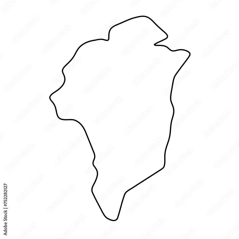 Greenland simplified map. Thin black outline contour. Simple vector icon Greenland simplified map. Thin black outline contour. Simple vector icon