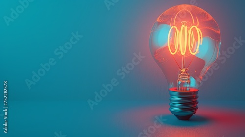 An energy efficiency concept featuring modern LED lighting and energy-saving appliances symbolizes low power consumption and renewable energy adoption. AI Generative
 photo