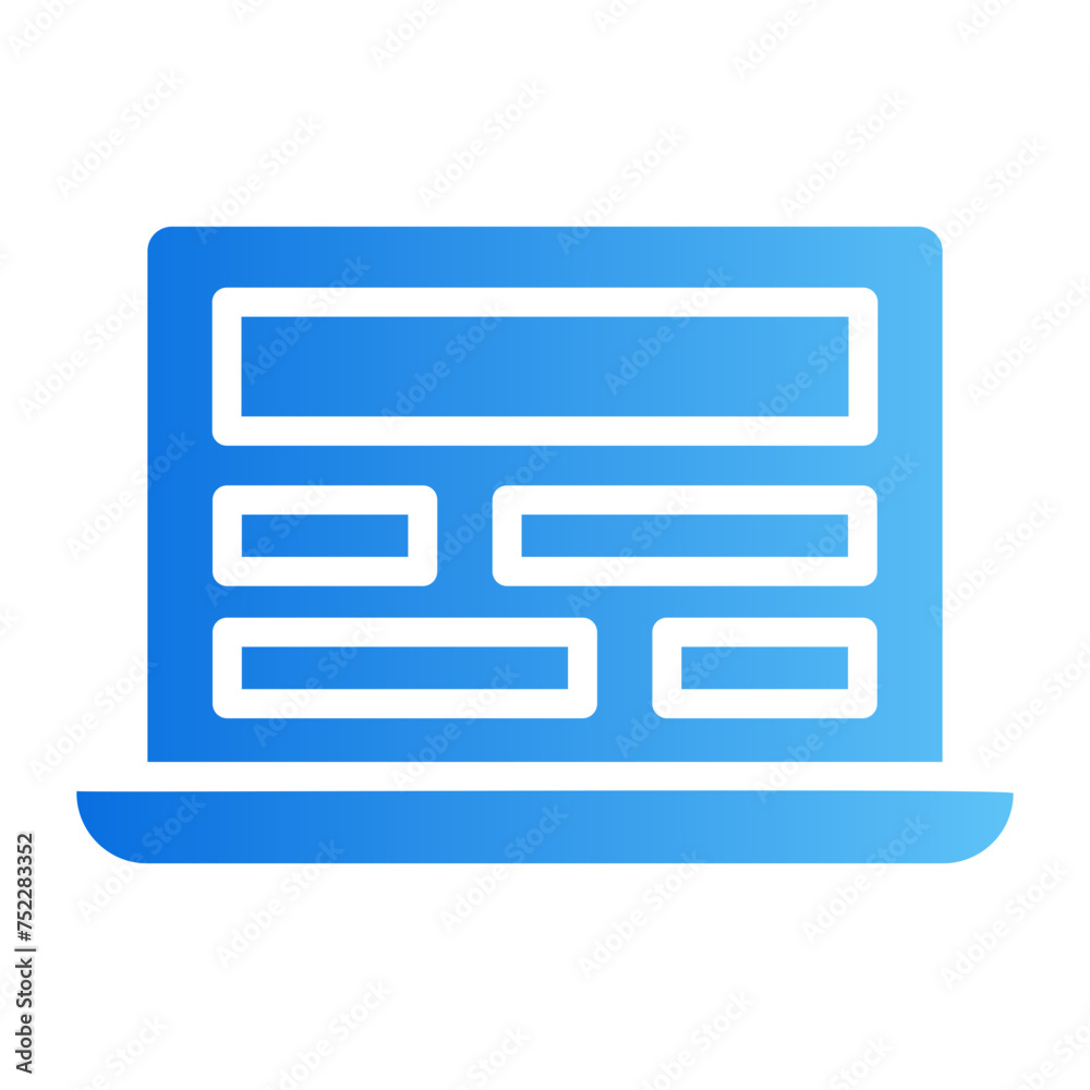 landing page gradient icon landing page gradient icon