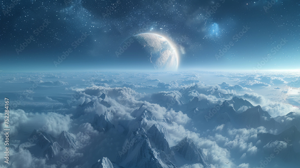 Education technology for space battles promoting tolerance with breathtaking alien views