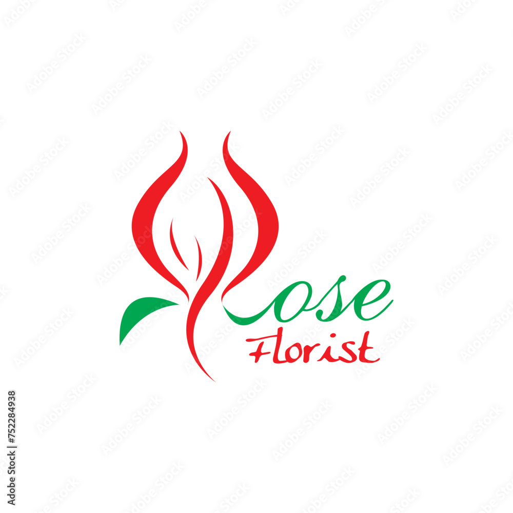 The rose logo is the initial R from the word rose