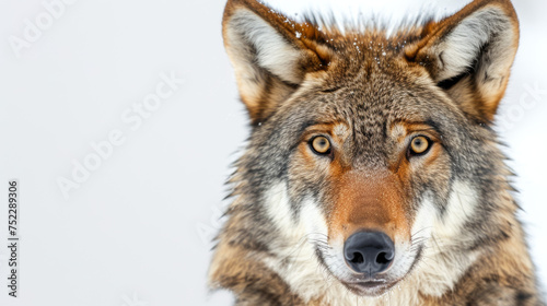 wolf on white background