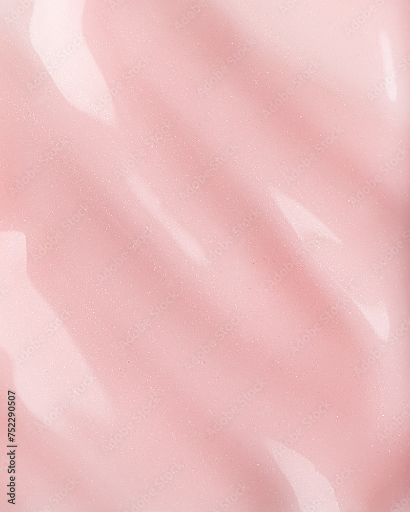 Pink nail polish texture with shimmer - obrazy, fototapety, plakaty 