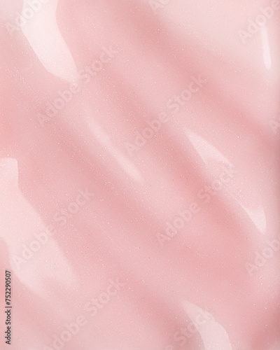 Pink nail polish texture with shimmer photo