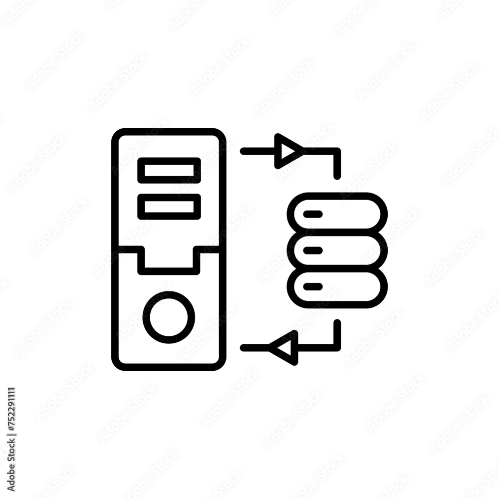 Local server outline icons, minimalist vector illustration ,simple transparent graphic element .Isolated on white background Local server outline icons, minimalist vector illustration ,simple transparent graphic element .Isolated on white background