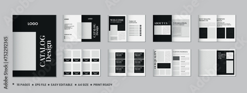 Catalogue design or product catalog template design
