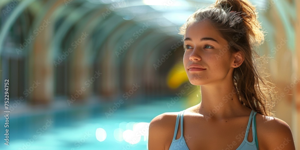 Serene sunbathing in a modern glass solarium Serene sunbathing in a modern glass solarium