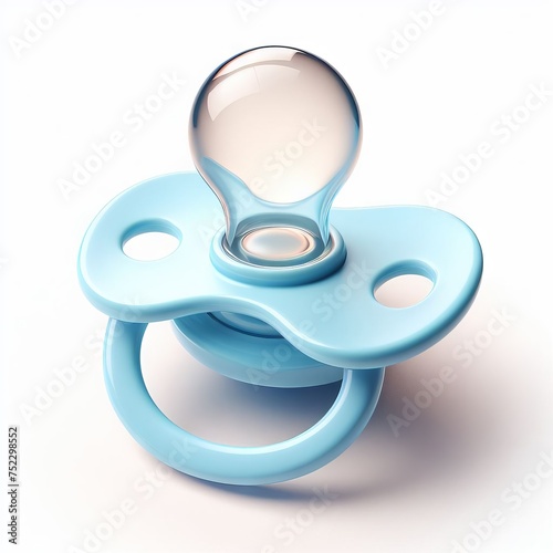 pacifier isolated on white photo