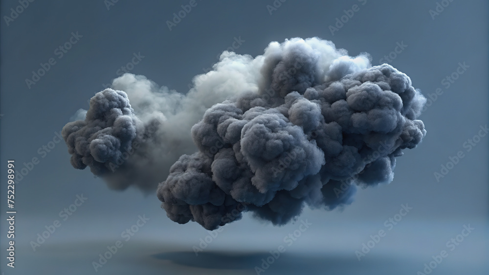 3d render illustration of black cloud 3d render illustration of black cloud